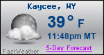 Weather Forecast for Kaycee, WY