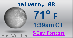 Weather Forecast for Malvern, AR