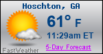 Weather Forecast for Hoschton, GA