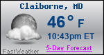 Weather Forecast for Claiborne, MD