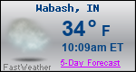 Weather Forecast for Wabash, IN