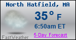 Weather Forecast for North Hatfield, MA