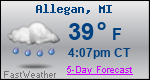 Weather Forecast for Allegan, MI