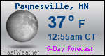 Weather Forecast for Paynesville, MN