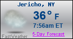 Weather Forecast for Jericho, NY