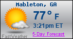 Weather Forecast for Mableton, GA