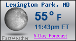 Weather Forecast for Lexington Park, MD
