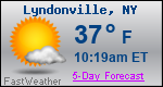 Weather Forecast for Lyndonville, NY