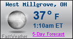 Weather Forecast for West Millgrove, OH