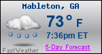 Weather Forecast for Mableton, GA