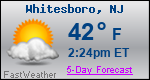 Weather Forecast for Whitesboro, NJ