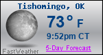 Weather Forecast for Tishomingo, OK