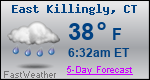 Weather Forecast for East Killingly, CT