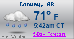 Weather Forecast for Conway, AR