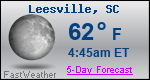Weather Forecast for Leesville, SC