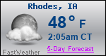 Weather Forecast for Rhodes, IA