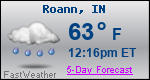 Weather Forecast for Roann, IN