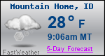 Weather Forecast for Mountain Home, ID