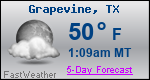 Weather Forecast for Grapevine, TX