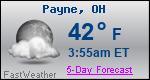Weather Forecast for Payne, OH