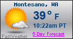 Weather Forecast for Montesano, WA