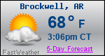 Weather Forecast for Brockwell, AR