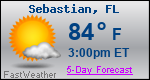 Weather Forecast for Sebastian, FL