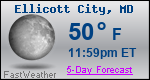 Weather Forecast for Ellicott City, MD