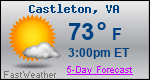 Weather Forecast for Castleton, VA