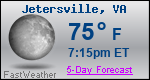 Weather Forecast for Jetersville, VA