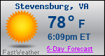 Weather Forecast for Stevensburg, VA