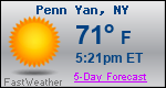 Weather Forecast for Penn Yan, NY
