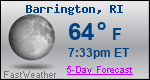 Weather Forecast for Barrington, RI