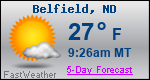 Weather Forecast for Belfield, ND