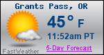 Weather Forecast for Grants Pass, OR