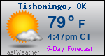 Weather Forecast for Tishomingo, OK