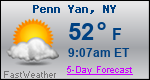 Weather Forecast for Penn Yan, NY