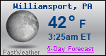 Weather Forecast for Williamsport, PA