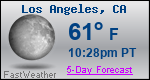 Weather Forecast for Los Angeles, CA