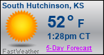 Weather Forecast for South Hutchinson, KS
