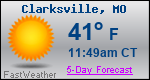 Weather Forecast for Clarksville, MO
