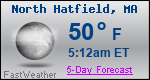 Weather Forecast for North Hatfield, MA