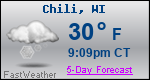 Weather Forecast for Chili, WI