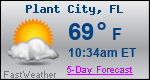 Weather Forecast for Plant City, FL