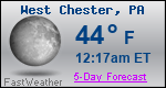 Weather Forecast for West Chester, PA