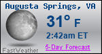 Weather Forecast for Augusta Springs, VA