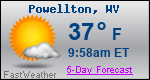 Weather Forecast for Powellton, WV