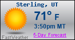 Weather Forecast for Sterling, UT