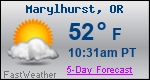 Weather Forecast for Marylhurst, OR