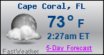 Weather Forecast for Cape Coral, FL